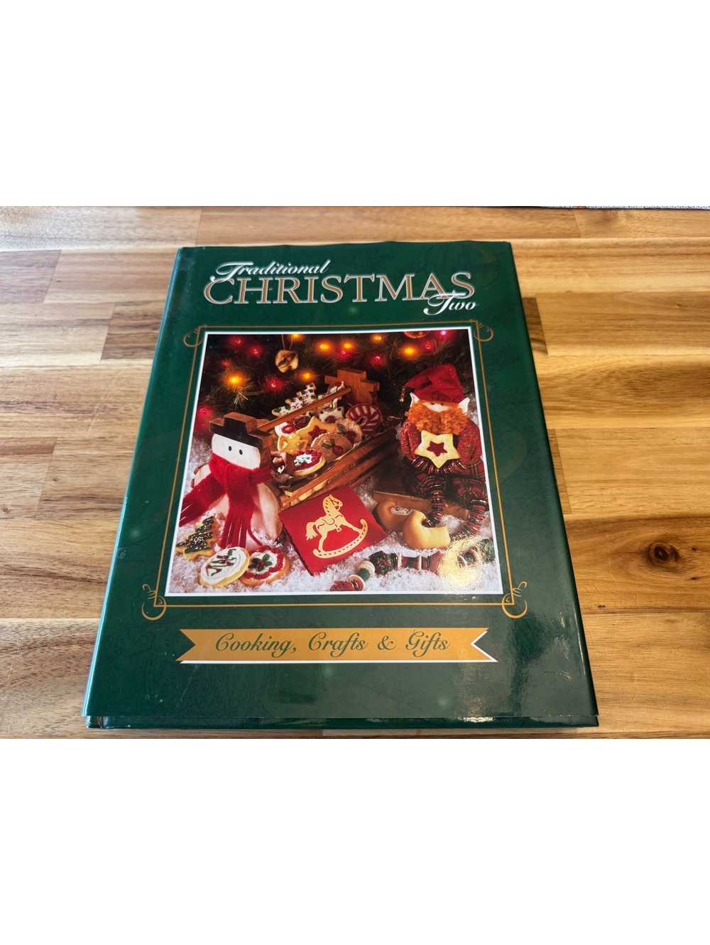 1997 Traditional Christmas Two Hardcover Cookbook Crafts Recipes Holiday Decor
